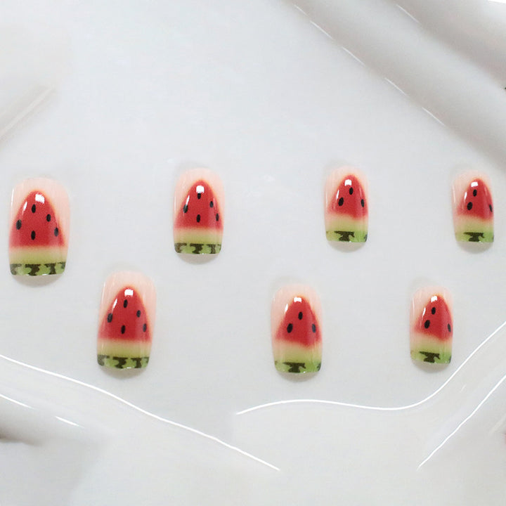Watermelon-Themed Nail Art Stornfield