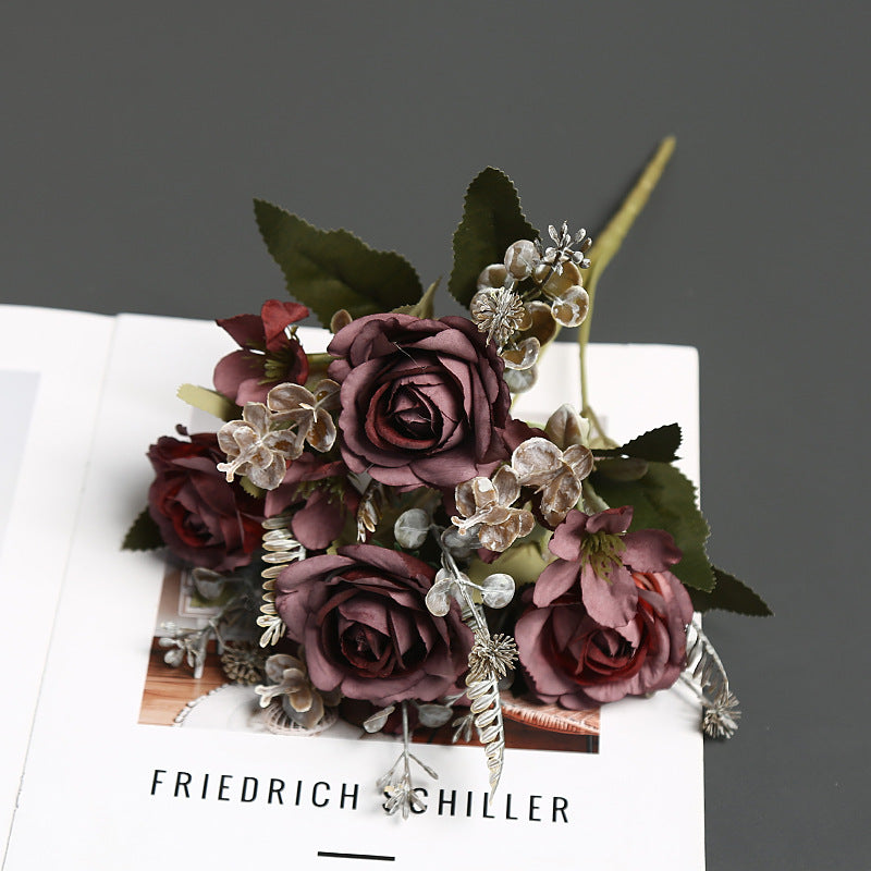 Faux Floral Bouquet for Indoor Home Decor