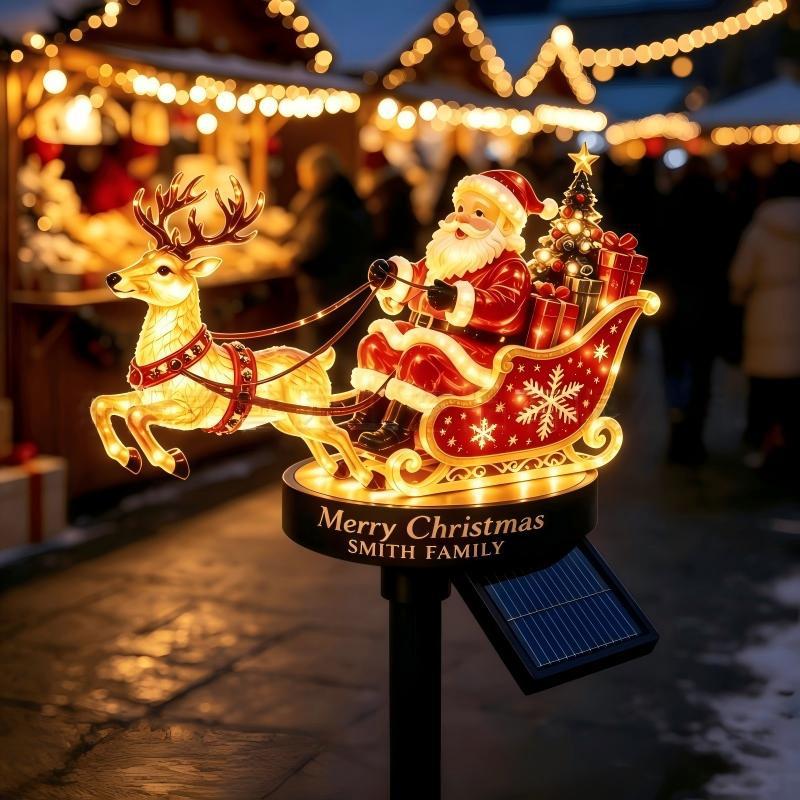 Christmas light decoration with Santa and reindeer Stornfield