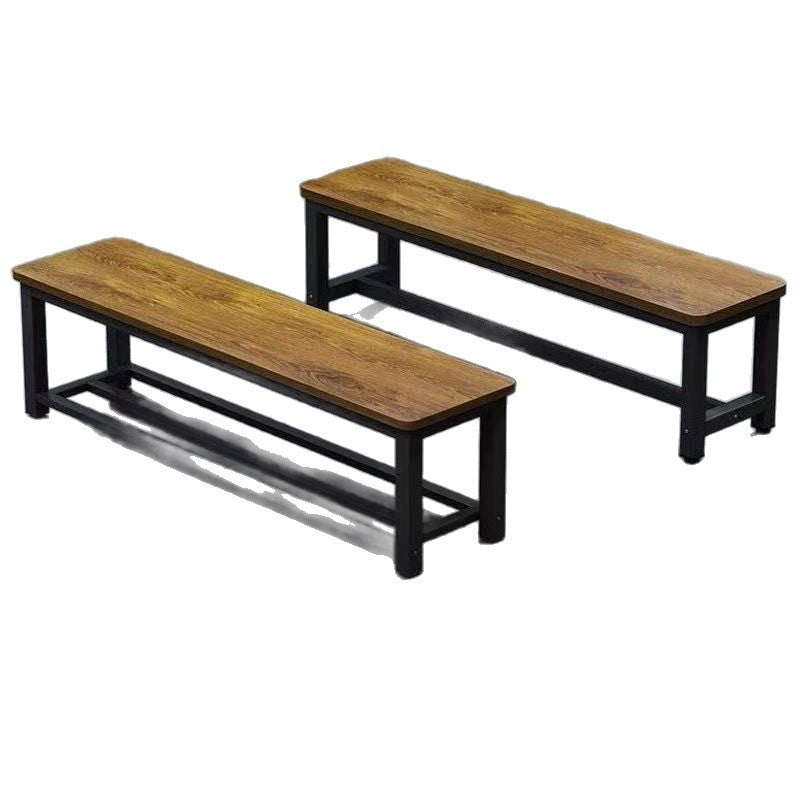 Bench made of sturdy wood with modern metal frame Stornfield