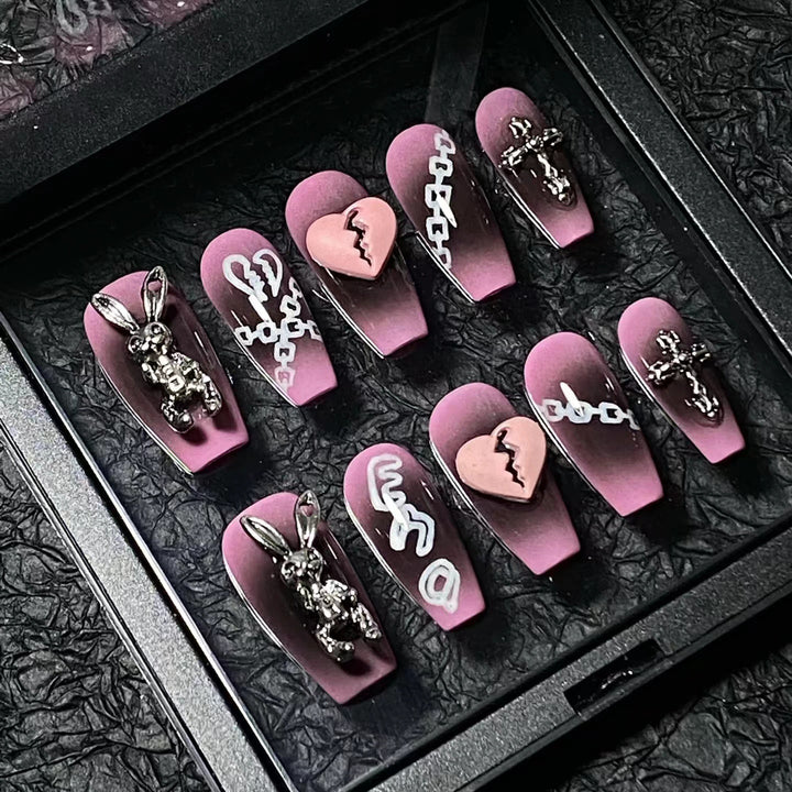 Themed Decorative Press-On Nail Art Set