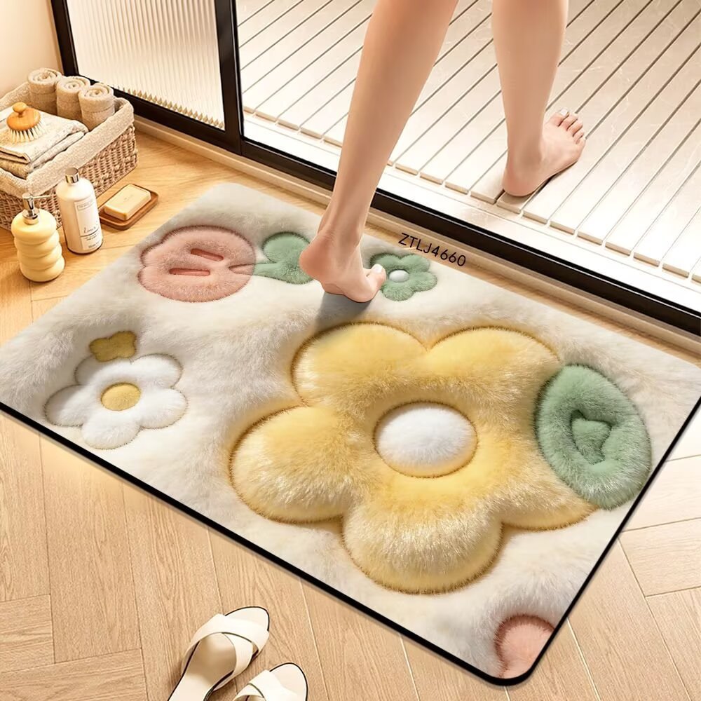 Plush Money-Themed Bath Mat Stornfield