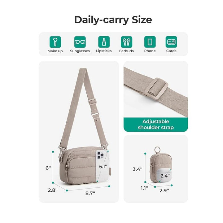 Fashionable shoulder bag with multifunctional compartments Stornfield