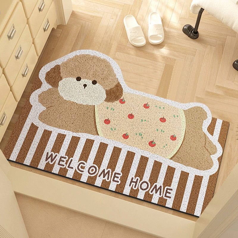 Cute Dog-Themed Welcome Mat