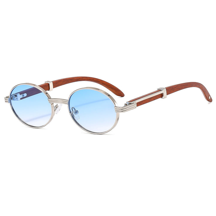 Vintage-Inspired Circular Sunglasses with Luxurious Golden Accents Stornfield