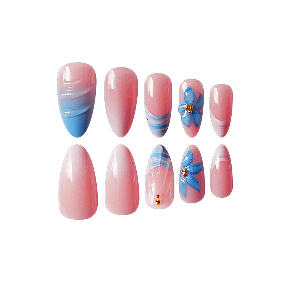 Artistic Butterfly-Inspired Press-On Nail Set Stornfield