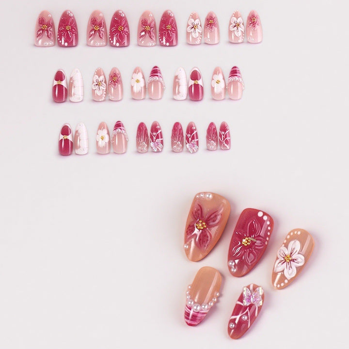 Professional Press-On Nail Set with Trendy Designs Stornfield