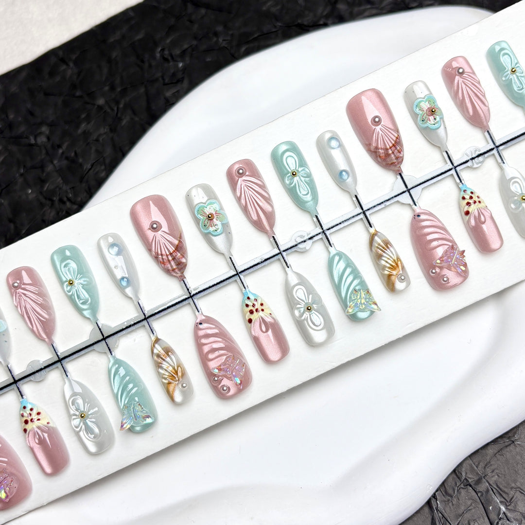 Handcrafted Press-On Nail Set