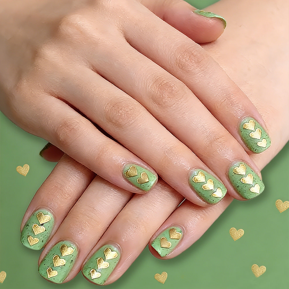 Artistic Heart-Embellished Nail Art Set Stornfield