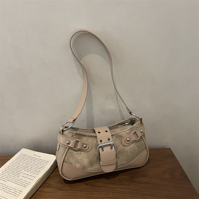 Faux Leather Mini Handbag