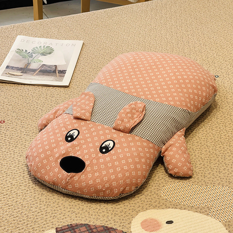 Cozy animal design sleeping mat for children with removable cover