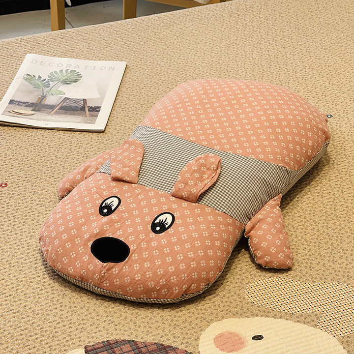 Cozy animal design sleeping mat for children with removable cover