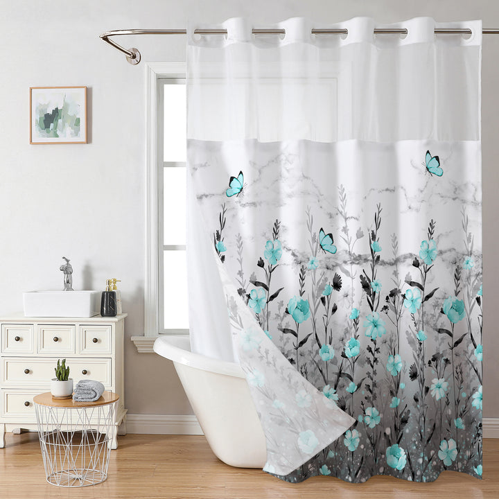 Floral Design Shower Curtain Stornfield