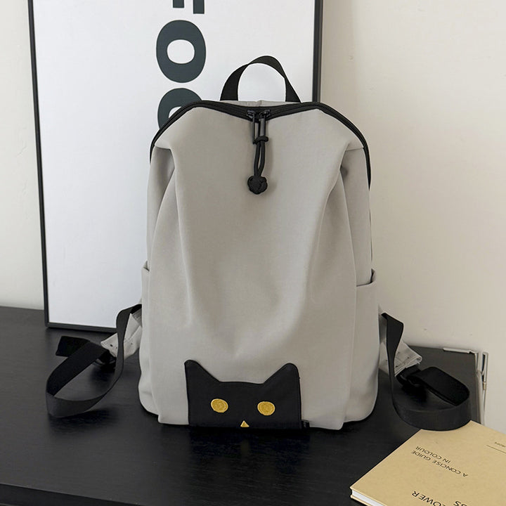 Playful Cat-Themed Casual Backpack Stornfield