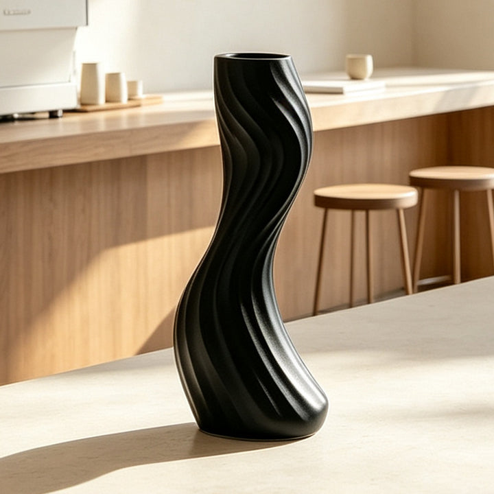 Elegant Twisted Decorative Floor Vase Stornfeild
