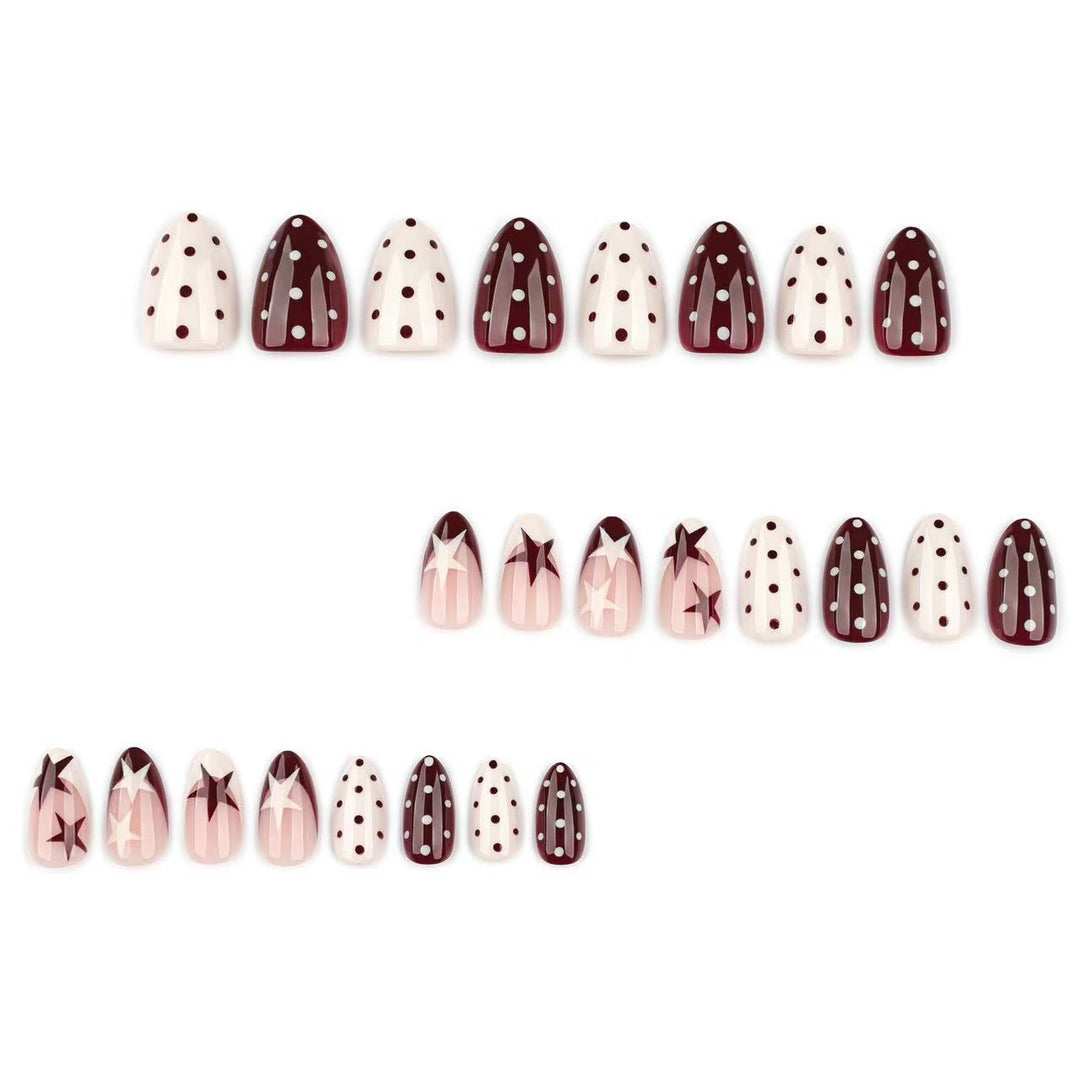 Artistic Star and Dot Press-On Nail Tips Stornfield