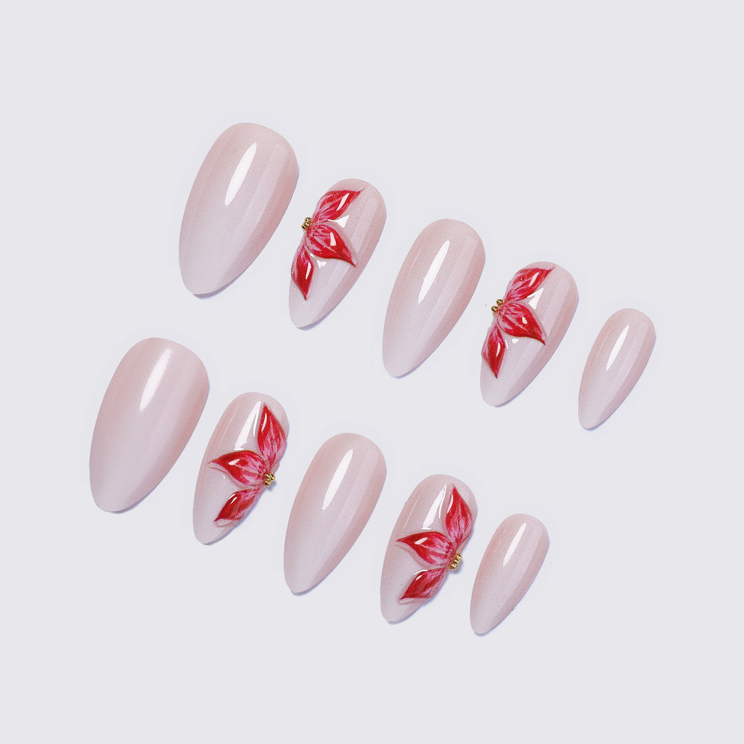 Artistic Floral Nail Decorations Stornfield