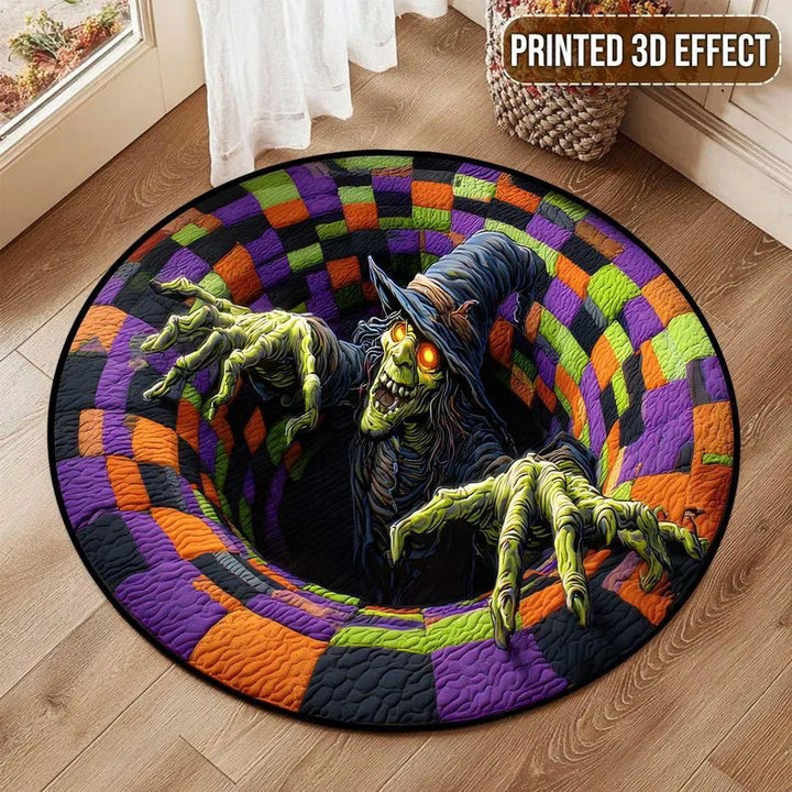 Halloween Themed 3D Optical Illusion Area Rug