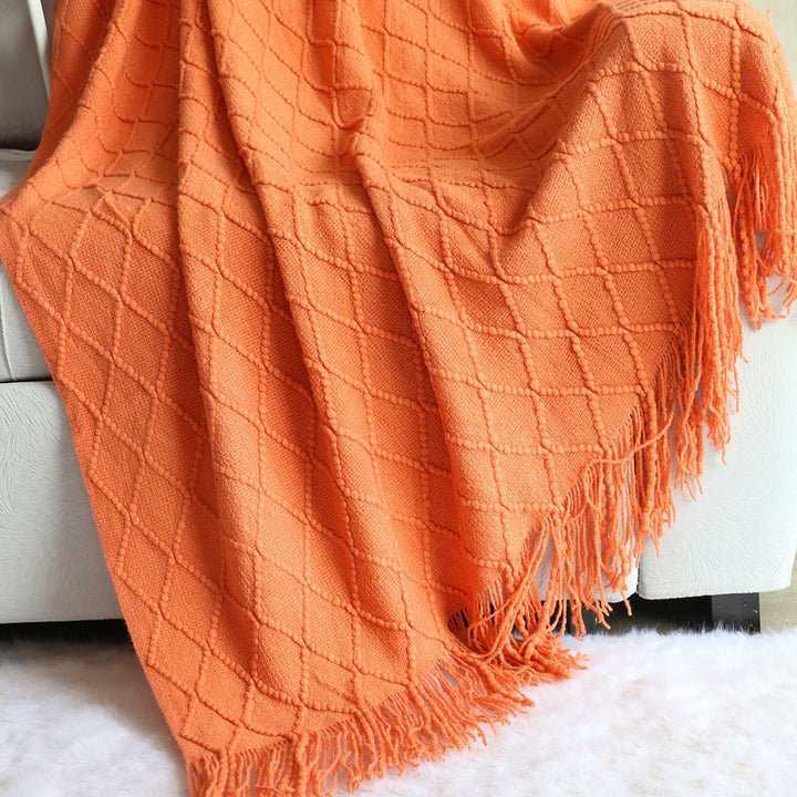 Elegant Textured Knit Scarf Stornfield