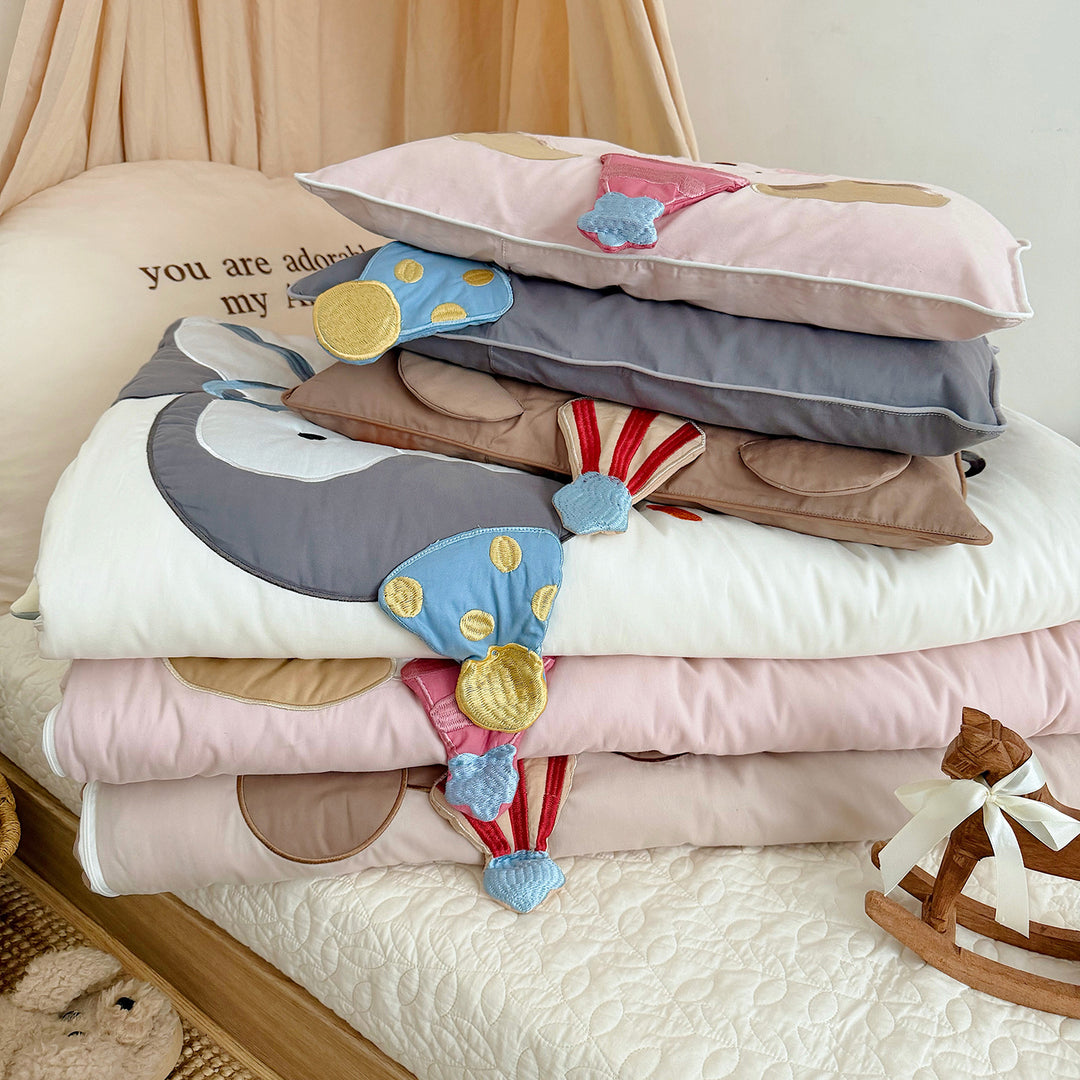 Baby Quilted Penguin Nap Sleeping Bag with Hooded Pillow