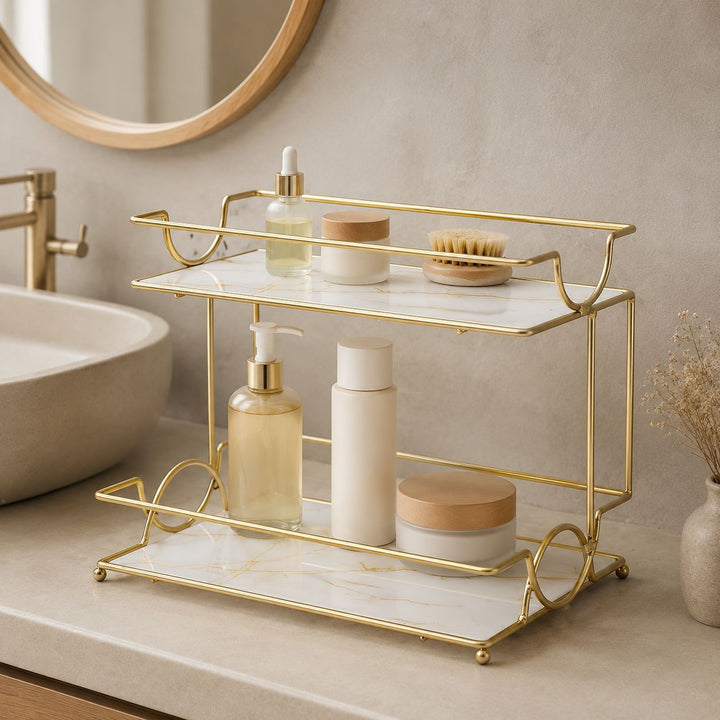 Elegant Two-Tier Serving Tray