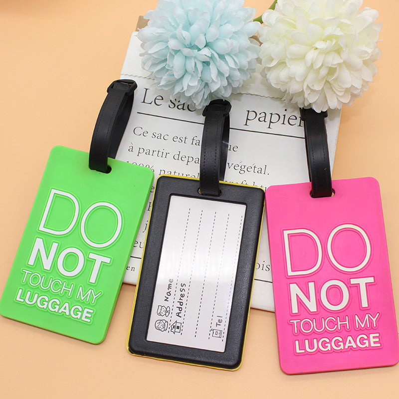 Unisex Luggage Tag with Safety Message Bowlift