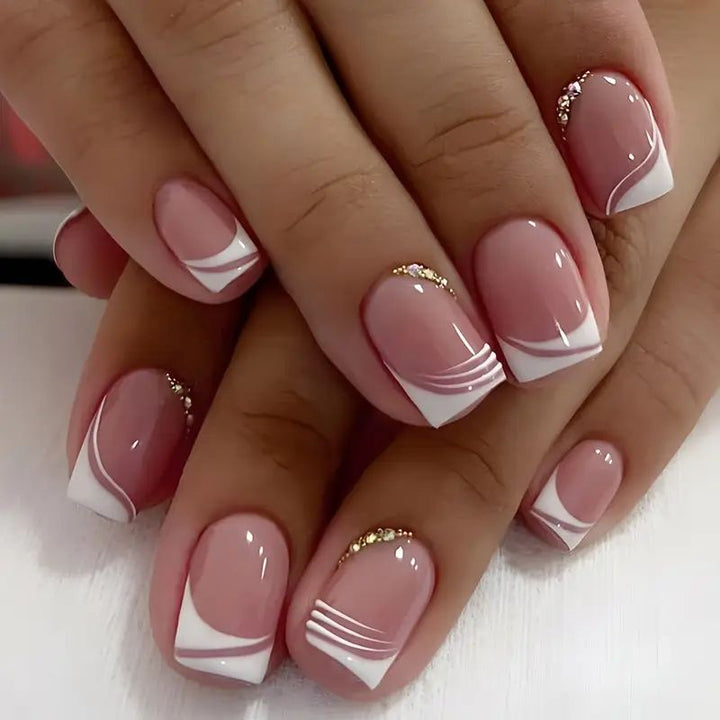 Elegant Floral Design Nail Art Enhancements Stornfield