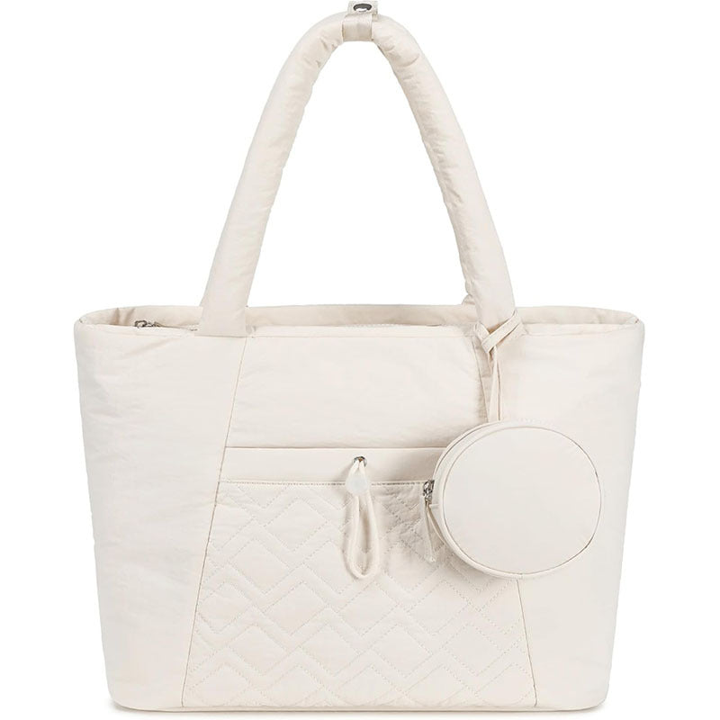 Padded everyday handbag with detachable cosmetic pouch Stornfield