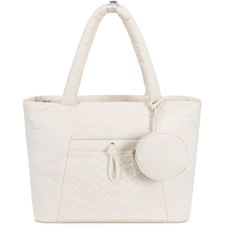 Padded everyday handbag with detachable cosmetic pouch Stornfield