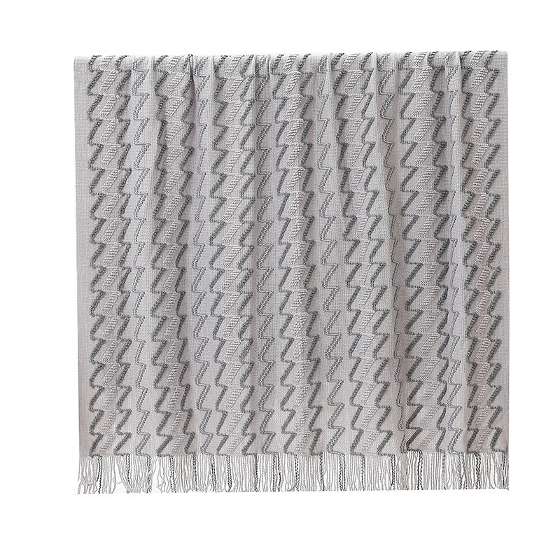 Women's Decorative Zigzag Knit Blanket Stornfield