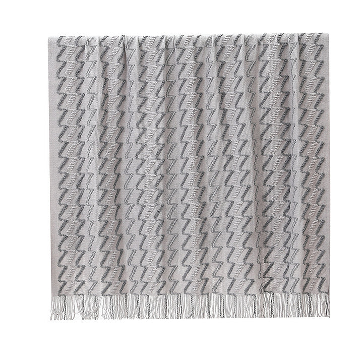 Women's Decorative Zigzag Knit Blanket Stornfield