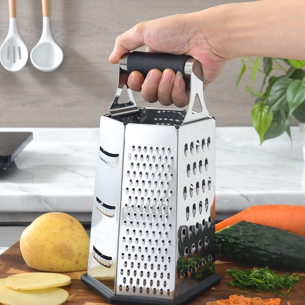 High-quality stainless steel kitchen grater with non-slip base Stornfield