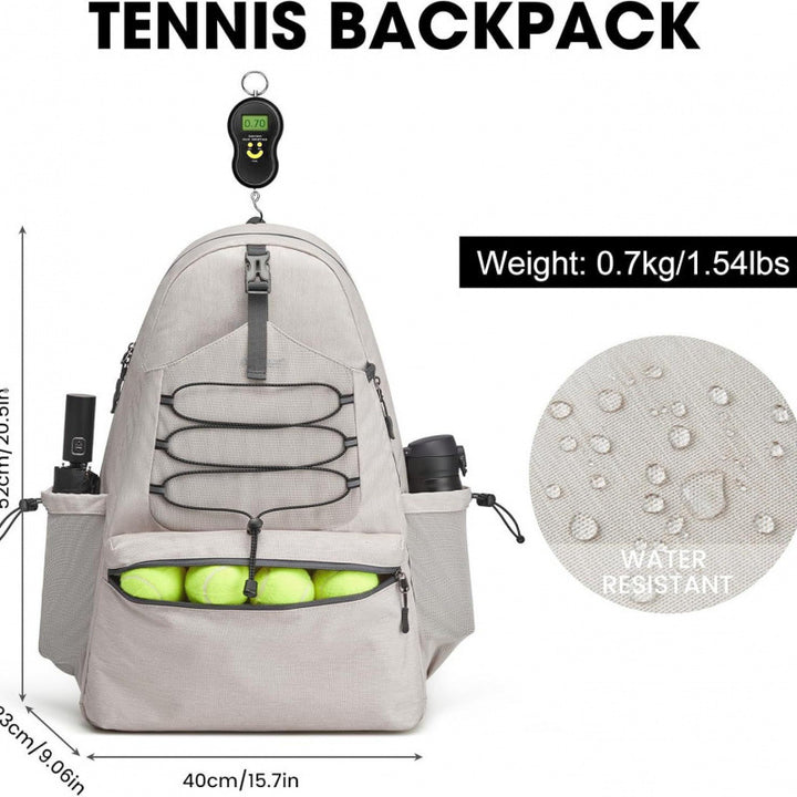 Sporty tennis backpack with shoe compartment Stornfield