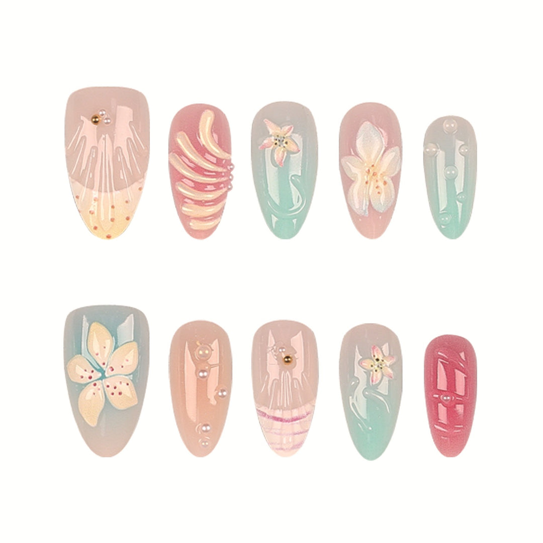 Botanical Art Press-On Nail Set