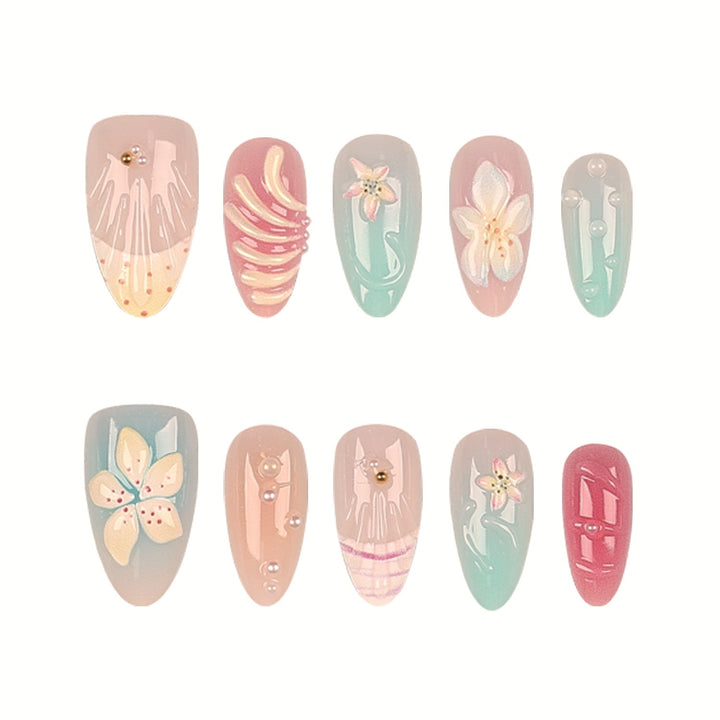 Botanical Art Press-On Nail Set