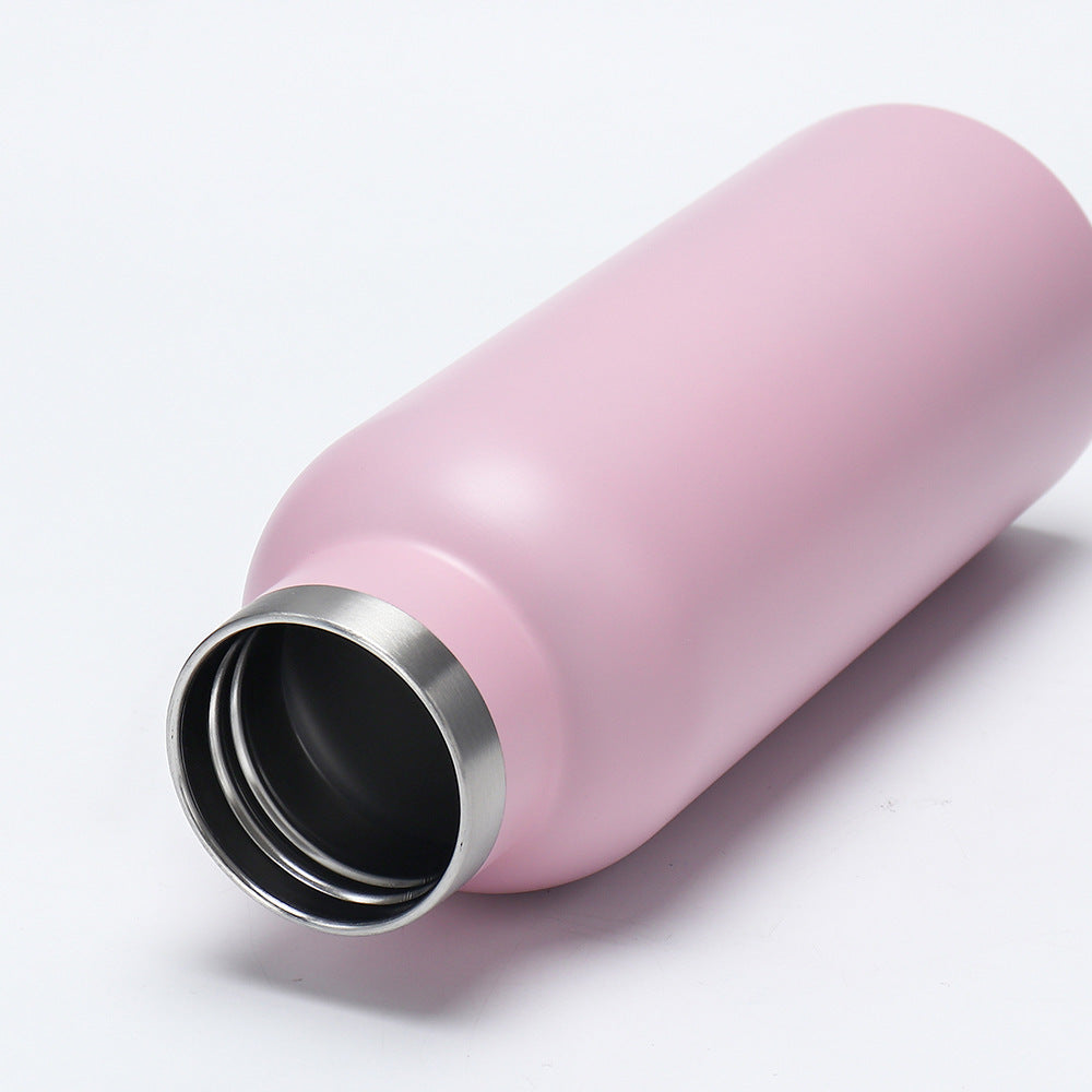 Women's insulated stainless steel drinking bottle with wooden lid Stornfield