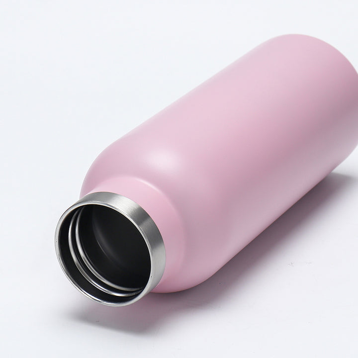 Women's insulated stainless steel drinking bottle with wooden lid Stornfield