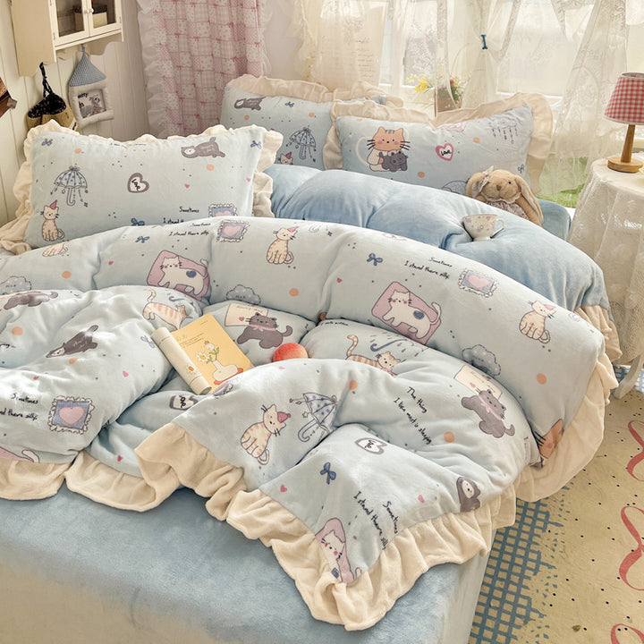 Playful Dog-Themed Comforter Set