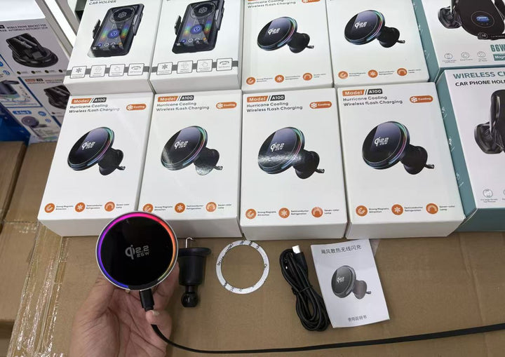 Unisex Magnetic Smartphone Holder with Fast Wireless Charger Stornfiled