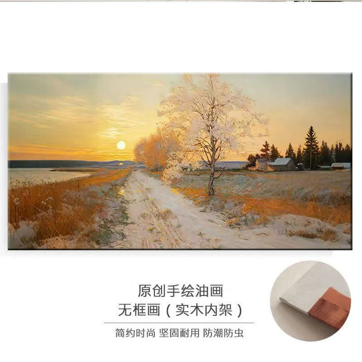 Framed Oil Painting Wall Art