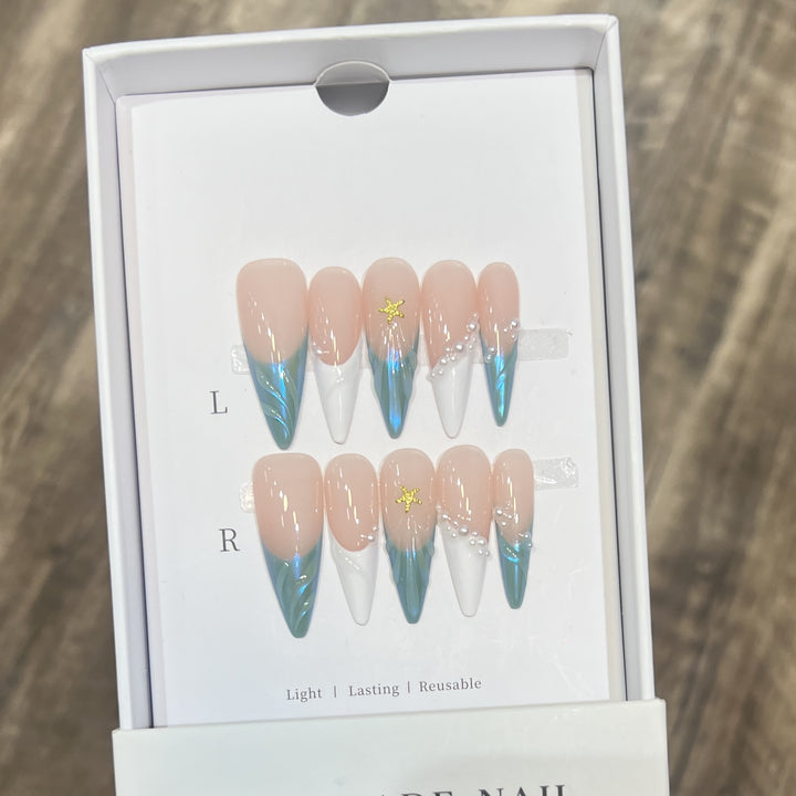 Floral and Polka Dot Press-On Nail Set Stornfield