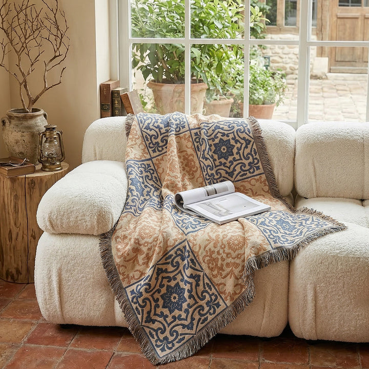 Artistic Cityscape Throw Blanket