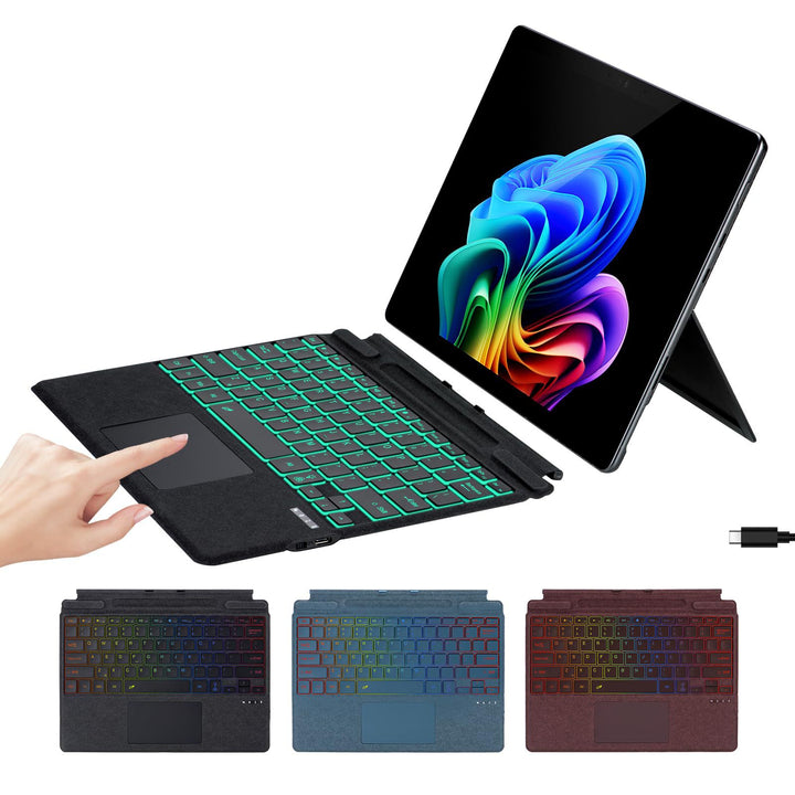 Ergonomic Wireless Keyboard with Integrated Touchpad Stornfield