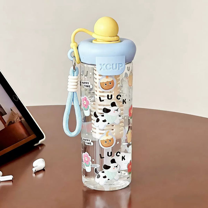 Women’s water bottle with cheerful design and fruit infusion insert Stornfield