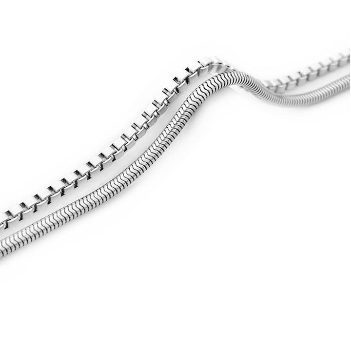 Sleek Double-Chain Stainless Steel Bracelet Stornfield