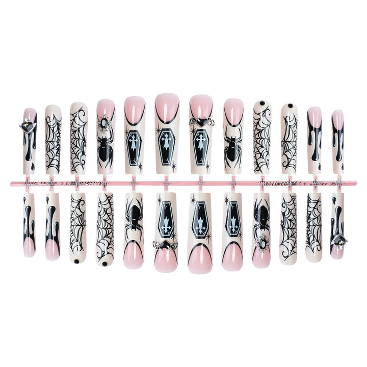 Gothic Style Press-On Nails Set Stornfield