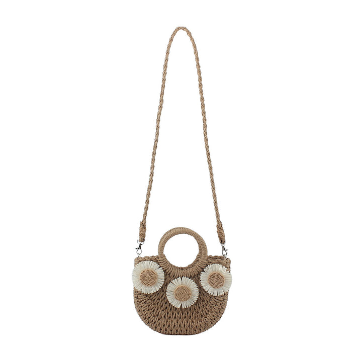 Handwoven shoulder bag with decorative elements Stornfield
