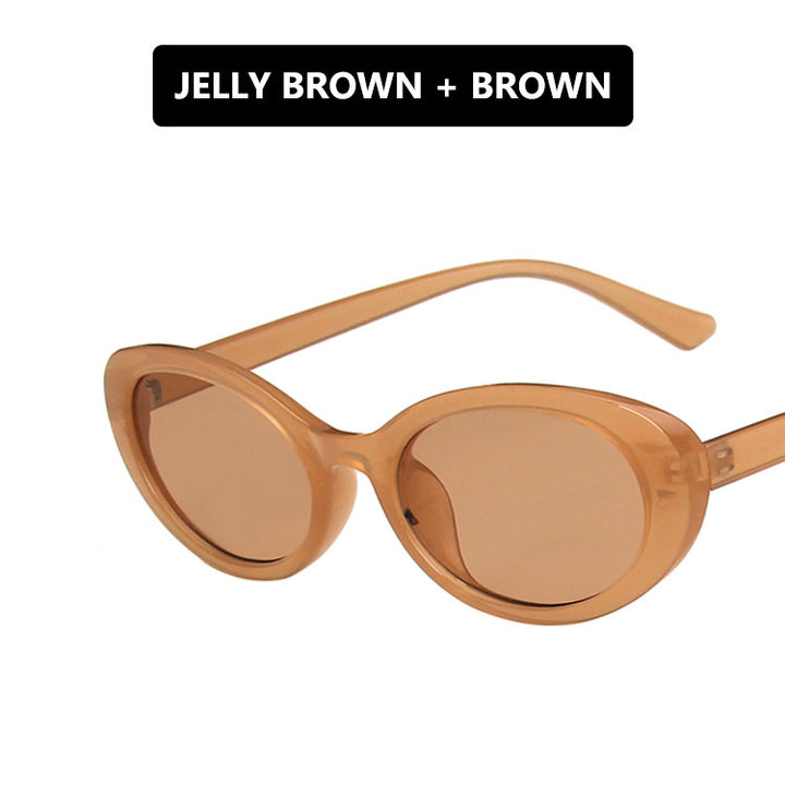 Ladies Cat-Eye Sunglasses with Transparent Frame and Gradient Lenses Stornfield