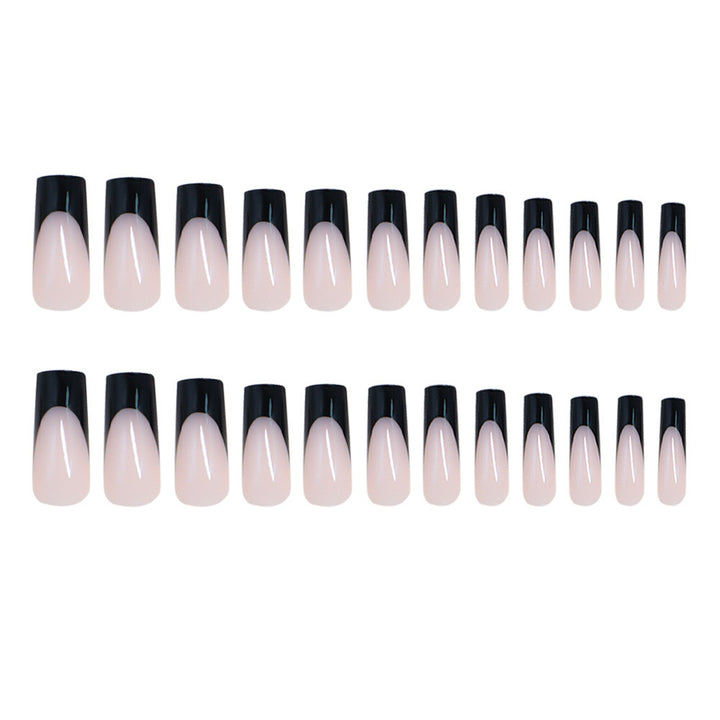 Glamorous artificial nails with modern tips and transparent accents Stornfield