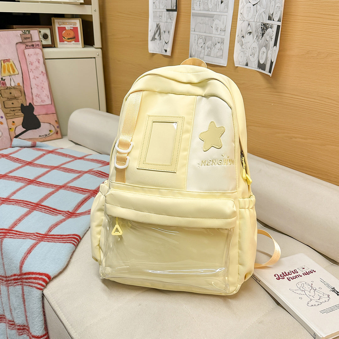 Cozy Plush Star-Embellished Backpack Stornfield